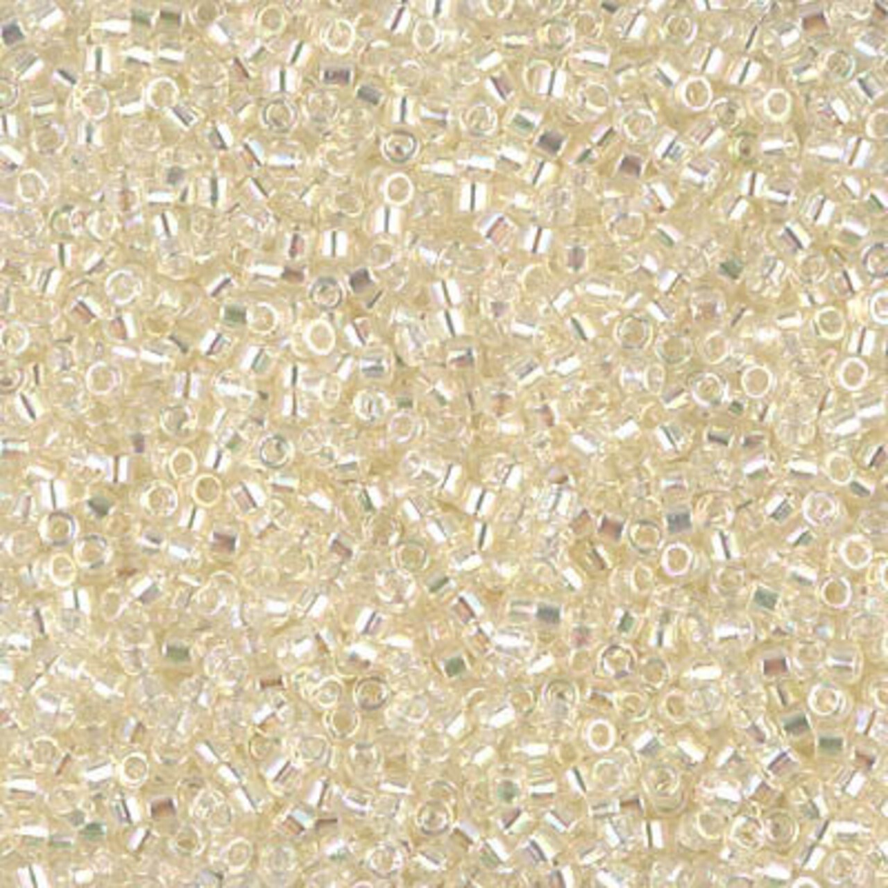 Miyuki Delica Bead 11/0, DB0109, Crystal Ivory Gold Luster, 5 grams